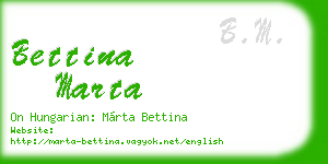 bettina marta business card